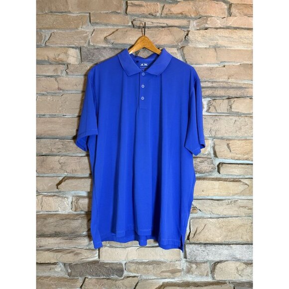 adidas Other - Adidas Golf Pure Motion Royal Blue Short Sleeve Polo Shirt Mens Large 2XL